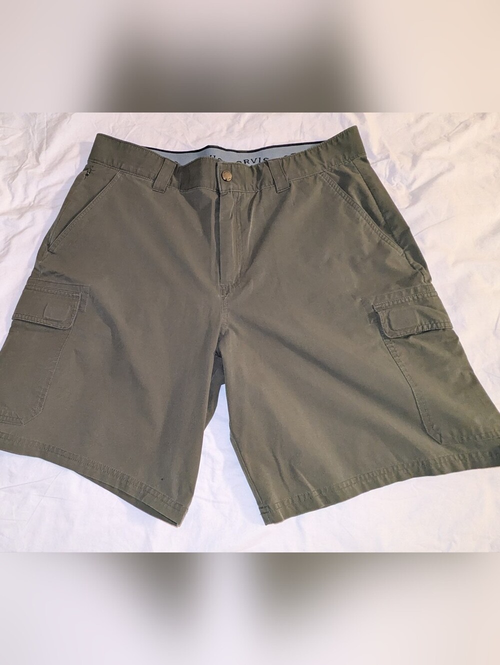 Orvis Cargo Shorts Olive Night Men's Size 36 Inseam 9"